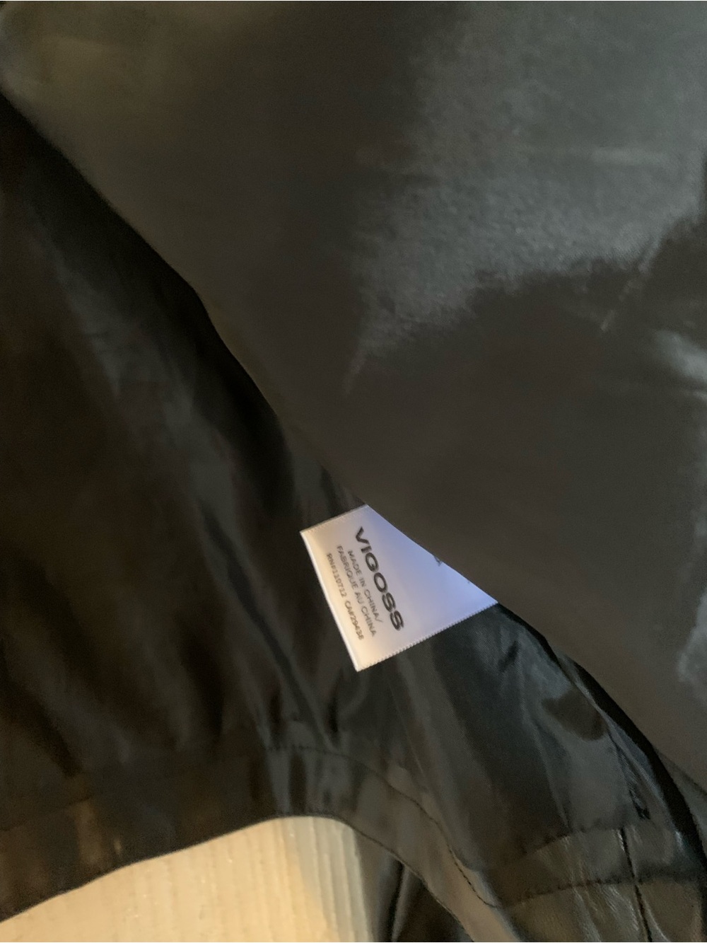 Vigoss Black Faux Leather Boxy Crop Jacket - Picture 3 of 6